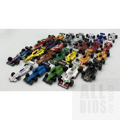 Assortment of Small Scale (Mostly 1:72) Diecast F1 Models