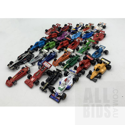 Assortment of Small Scale (Mostly 1:72) Diecast F1 Models