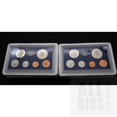 Two RAM Proof Coin Set 1982, 1984