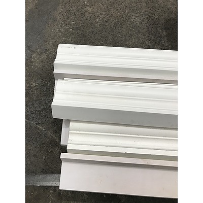 White Painted Cornice -Ten Lengths