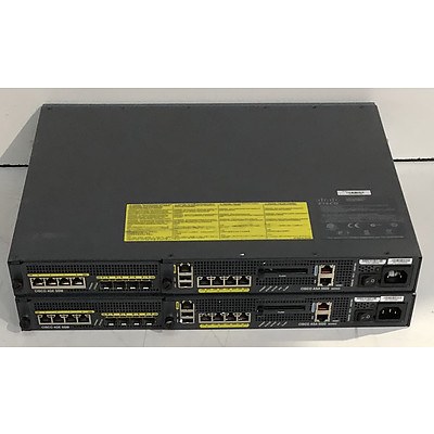 Cisco (ASA5520 V08) ASA 5520 Series Adaptive Security Appliances - Lot of Two