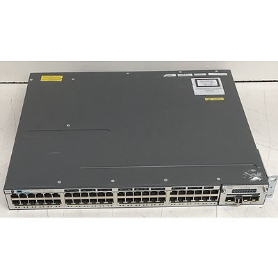 Cisco (WS-C3750X-48P-S V03) Catalyst 3750-X Series POE+ 48-Port Managed Gigabit Ethernet Switch