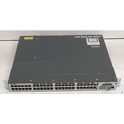 Cisco (WS-C3750X-48P-S V06) Catalyst 3750-X Series POE+ 48-Port Managed Gigabit Ethernet Switch