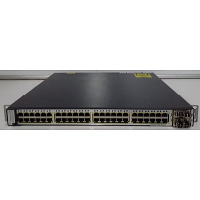Cisco (WS-C3750E-48TD-E) Catalyst 3750E-48TD 48 Port Managed Gigabit Ethernet Switch - With Two TwinGig Converter Modules