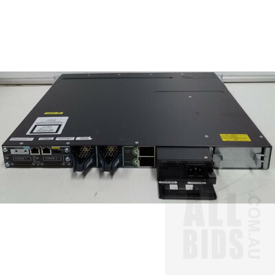 Cisco (WS-C3750X-48PF-S V03) Catalyst 3750-X Series POE+ 48 Port Stackable Gigabit Ethernet Switch