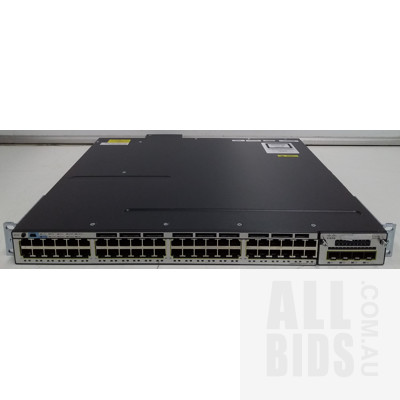 Cisco (WS-C3750X-48PF-S V06) Catalyst 3750-X Series POE+ 48 Port Stackable Gigabit Ethernet Switch