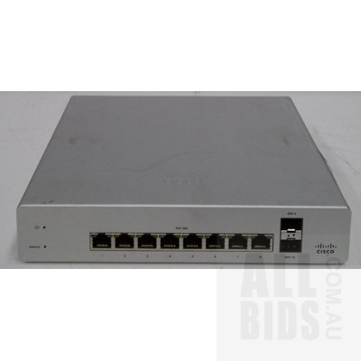 Cisco (MS220-8FP) Meraki Cloud Managed PoE+ 8 Port Gigabit Ethernet Switch
