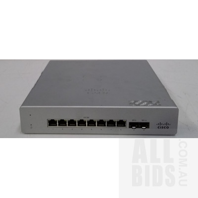 Cisco (MS120-8FP) Meraki Cloud Managed PoE+ 8 Port Gigabit Ethernet Switch