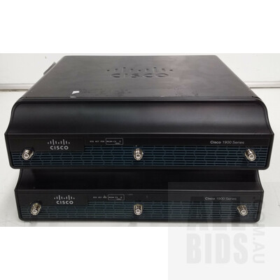 Cisco (CISCO1941W-N/K9) 1941 Series Integrated Services Router - Lot of Two