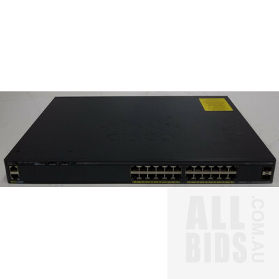 Cisco (WS-C2960X-24TS-LL V05) Catalyst 2960-X Series 24 Port Managed Gigabit Ethernet Switch