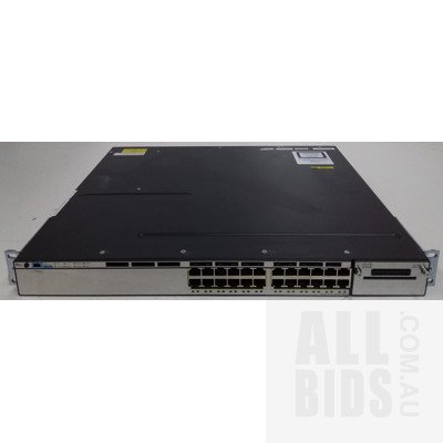 Cisco (WS-C3750X-24P-S) Catalyst 3750-X Series PoE+ 24-Port Managed Gigabit Ethernet Switch
