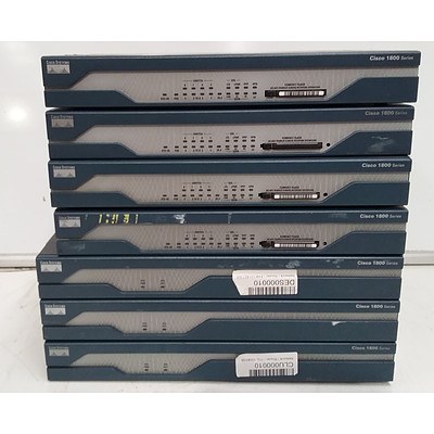 Cisco Systems 1800 Series Routers - Lot of 7