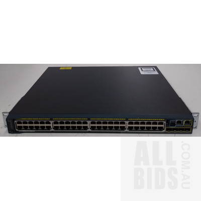 Cisco (WS-C2960S-48FPS-L V02) Catalyst 2960-S Series PoE+ 48 Port Managed Gigabit Ethernet Switch