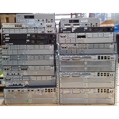 Assorted Cisco Integrated Services Routers - Lot of 17