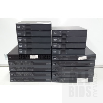 Cisco 880 Series Ethernet Security Integrated Services Routers - Lot of 18