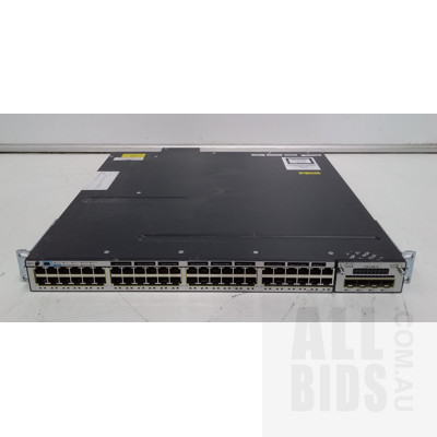 Cisco (WS-C3750X-48PF-S) Catalyst 3750-X Series POE+ 48 Port Stackable Gigabit Ethernet Switch