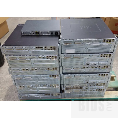 Assorted Cisco Integrated Services Routers - Lot of 13