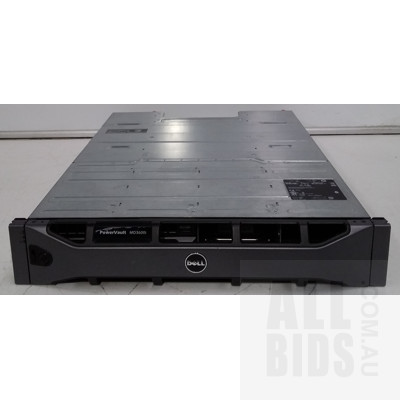 Dell PowerVault MD3600i 12 Bay Hard Drive Array (7TB Installed) with Two RAID Controller Modules