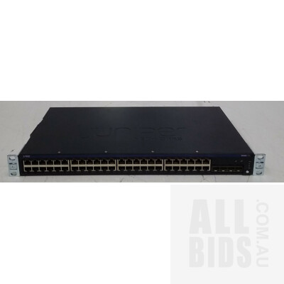 Juniper Networks (EX2200-48P-4G REV B) EX 2200 48 Port Managed Gigabit Ethernet PoE+ Switch