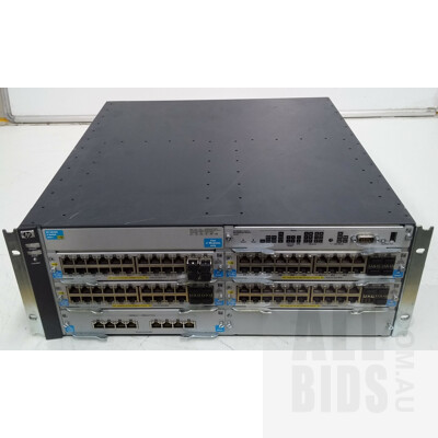 HP (J8697A) E5406 zl Switch with Gigabit PoE+ and 10GB Ethernet Moudels