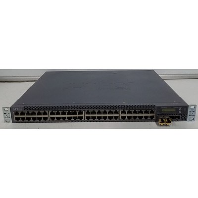 Juniper Networks (EX3300-48P REV A) EX 3300 48 Port Managed Gigabit Ethernet PoE+ & SFP+ Switch