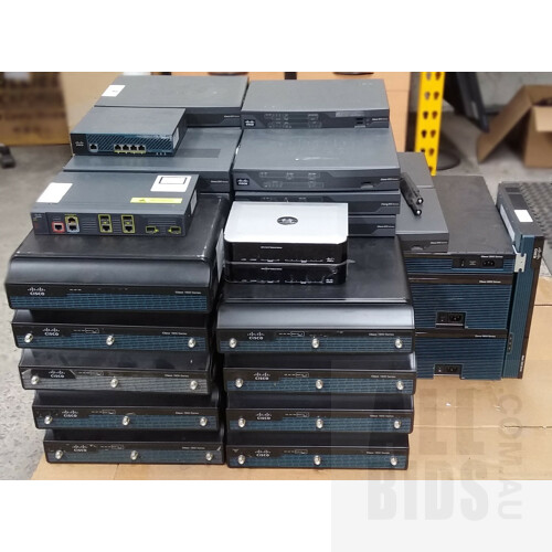 Cisco Assorted Networking Devices - Lot of Approximately 30