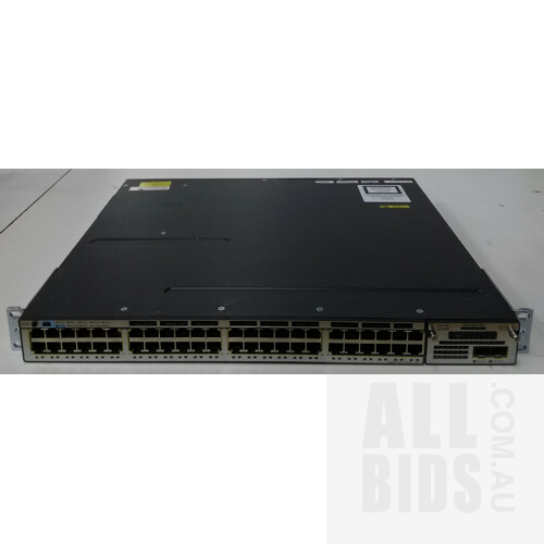 Cisco (WS-C3750X-48P-S V05) Catalyst 3750-X Series POE+ 48-Port Managed Gigabit Ethernet Switch