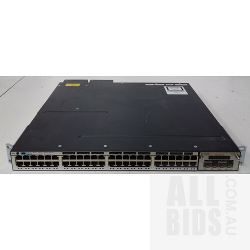 Cisco (WS-C3750X-48P-S V02) Catalyst 3750-X Series POE+ 48-Port Managed Gigabit Ethernet Switch