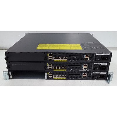 Cisco ASA 5520 Series Adaptive Security Appliance - Lot of Three