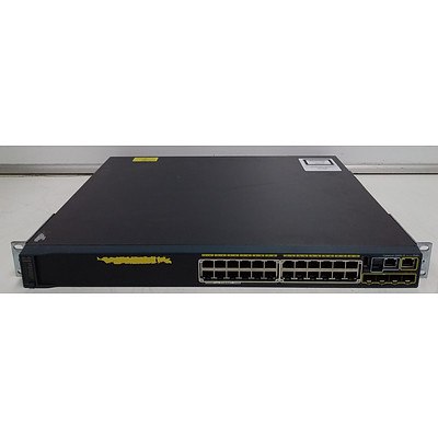 Cisco (WS-C2960S-24PS-L) Catalyst 2960-S Series 24 Port Managed Gigabit Ethernet PoE+ Switch