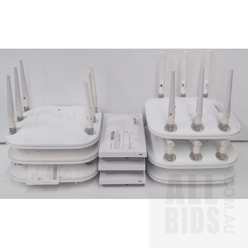 Cisco Assorted Aironet Dual Band Access Points with Antennas - Lot of Nine