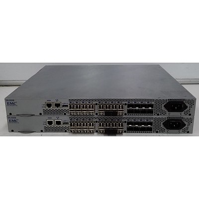 Brocade EMC (EM320-0008) DS-300B Comunications Systems 32-Port SFP+ Switch - Lot of 2