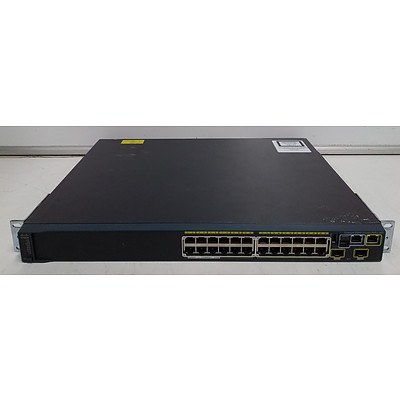 Cisco (WS-C2960S-24PD-L) Catalyst 2960-S Series 24 Port Managed Gigabit Ethernet PoE+ Switch