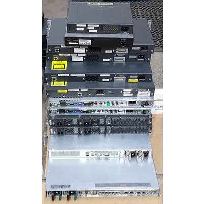 Assorted Cisco Switches and Security Appliances - Lot of 12