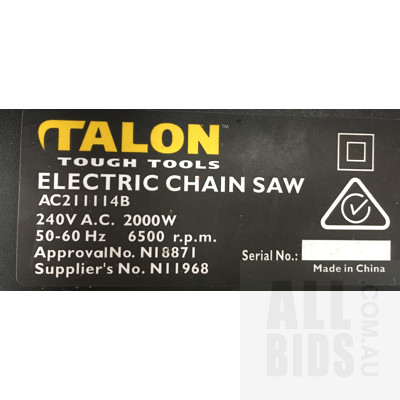 Talon Black Hawk 14 2000 Watt 35Cm Electric Chain Saw