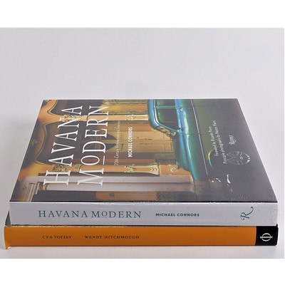 M Connors, Havana Modern and W Hitch Mough, CFA Voysey, Books Relating to Architecture