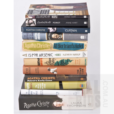 Twelve Agatha Christie Novels, Including Two First Editions and Five Facsimile of First Editions Editions
