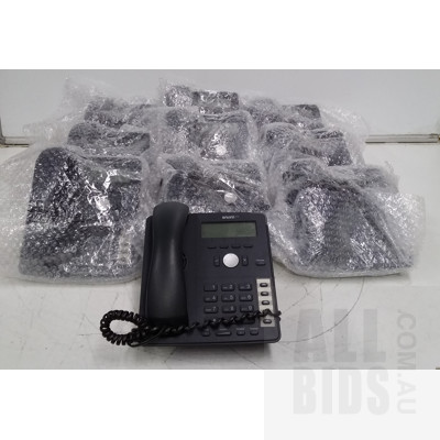 Snom 710 HD audio Gigabit VoIP Phone - Lot of 10