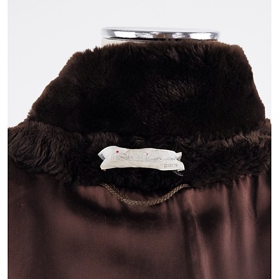 Christine Fiedler Paris Faux Fur Coat Circa 1980s
