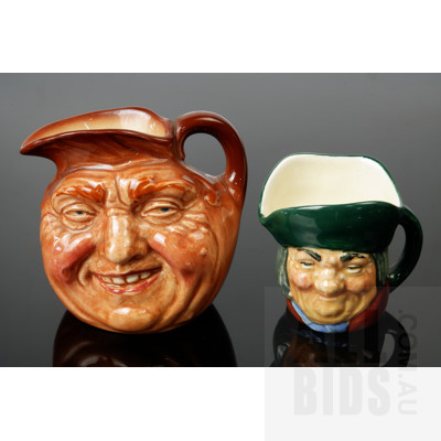 Two Royal Doulton Miniature Character Jugs, A Marks