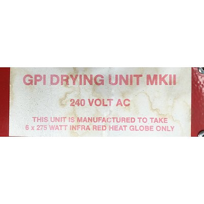 GPI Drying Unit MKII, Heat lamp