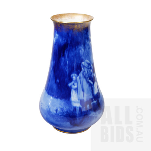 Royal Doulton Blue Children Series Ware Vase
