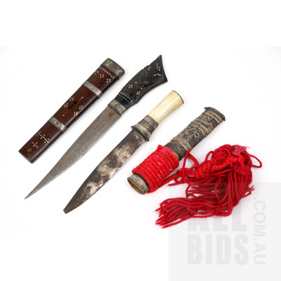 Two Small South East Asian Souvenir Daggers (2)