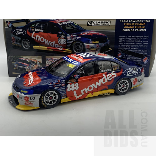 Classic Carlectables 2006 Ford BA Falcon Team Lownds 403/1000 1:18 Scale Model Car