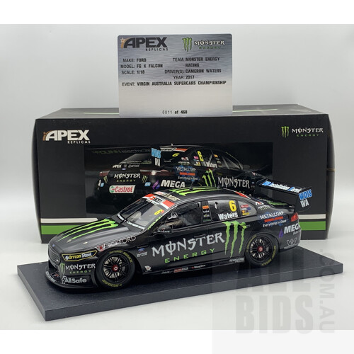 Authentic Collectables 2017 Ford Falcon FGX Team Monster Energy Racing 11/468 1:18 Scale Model Car