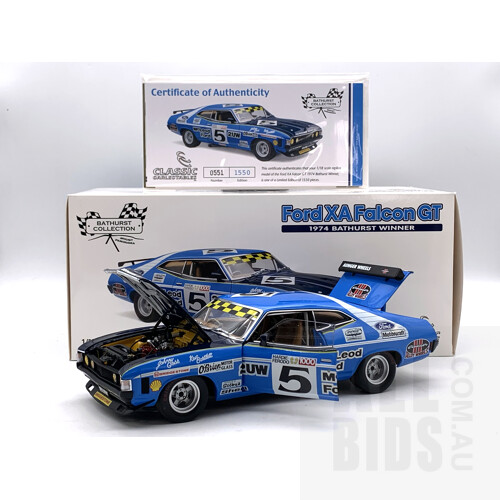 Classic Carlectables Ford XW Falcon GT 1974 Bathurst Winner 551/1550 1:18 Scale Model Car