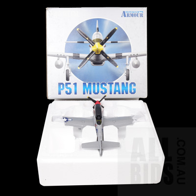 Franklin Mint Armour Collection Diecast 1:48 P-51 Mustang in Original Display Box