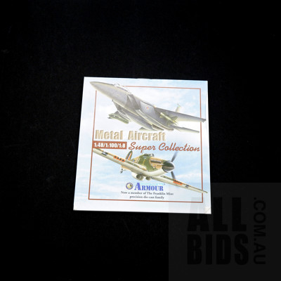 Franklin Mint Armour Collection Diecast 1:48 F-18 Hornet in Original Display Box