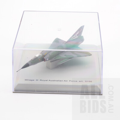Franklin Mint Armour Collection Diecast 1:100 Mirage III in Original Display Box