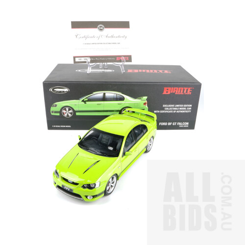 Biante  Toxic Green Ford BF Falcon GT 102/336 1:18 Scale Model Car